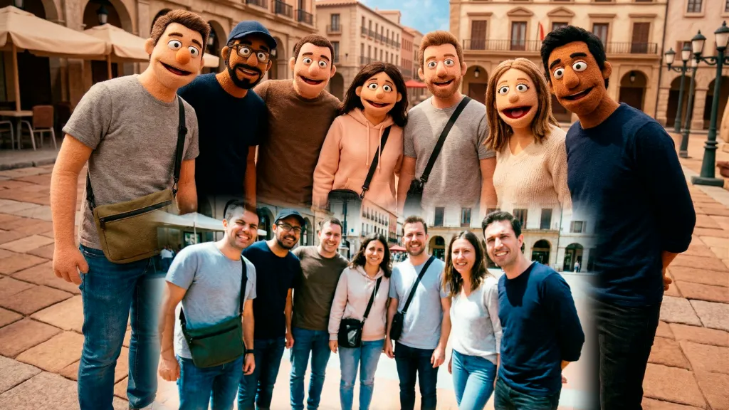 Caricatura estilo Muppets