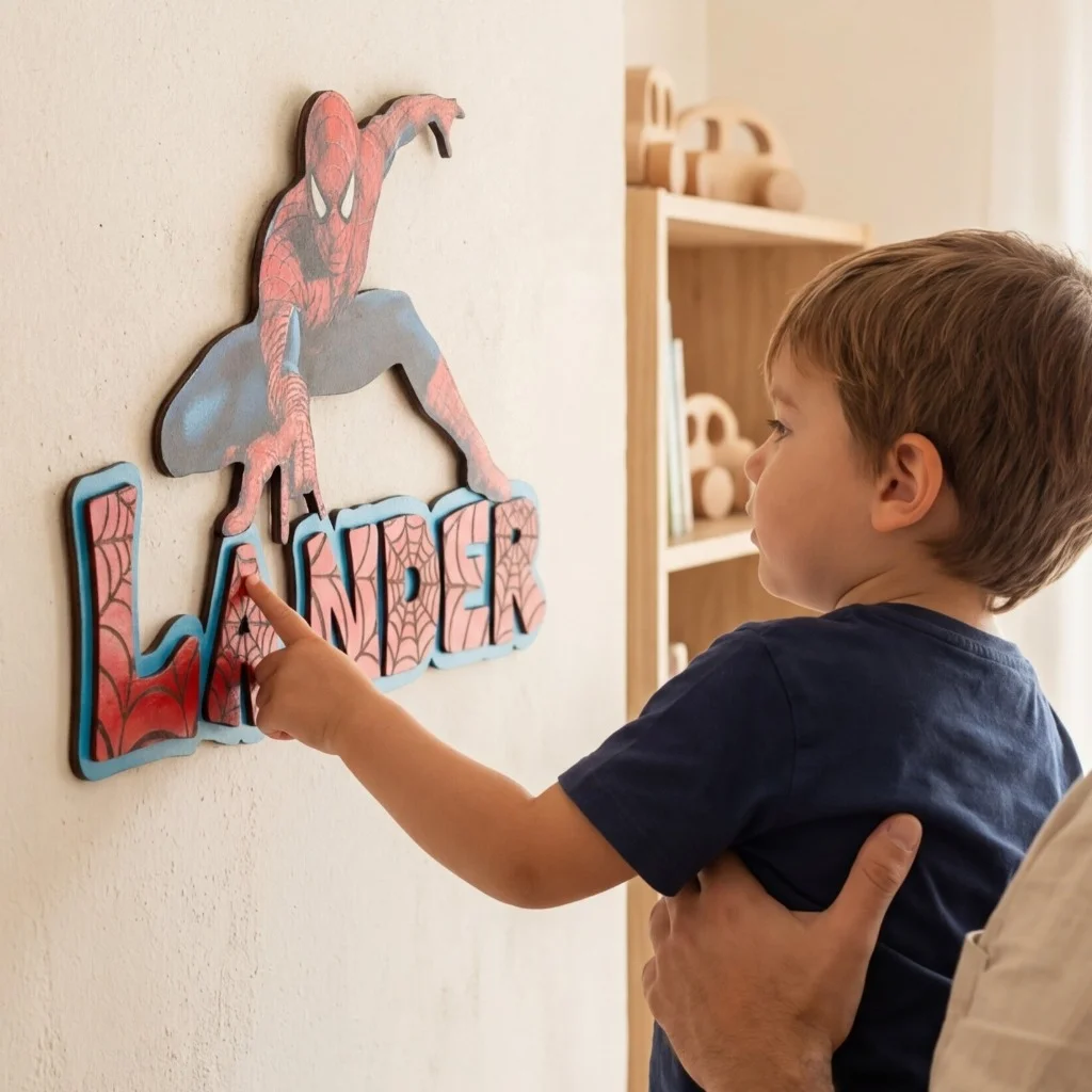 Letras corpóreas y frases personalizadas